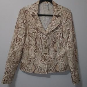 🍒 Classiques entier snakeskin print blazer/jacket